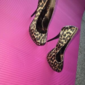 Charlotte Russe Animal Print Heels
